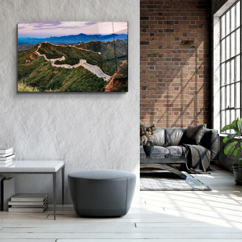 ・"The Great Wall of China"・Glass Wall Art - Image 3