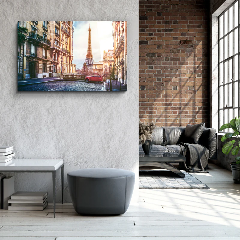 ・"Paris Old Town - France"・Glass Wall Art - Image 3