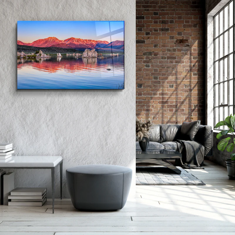 ・"Mono Lake, California, USA"・Glass Wall Art - Image 3