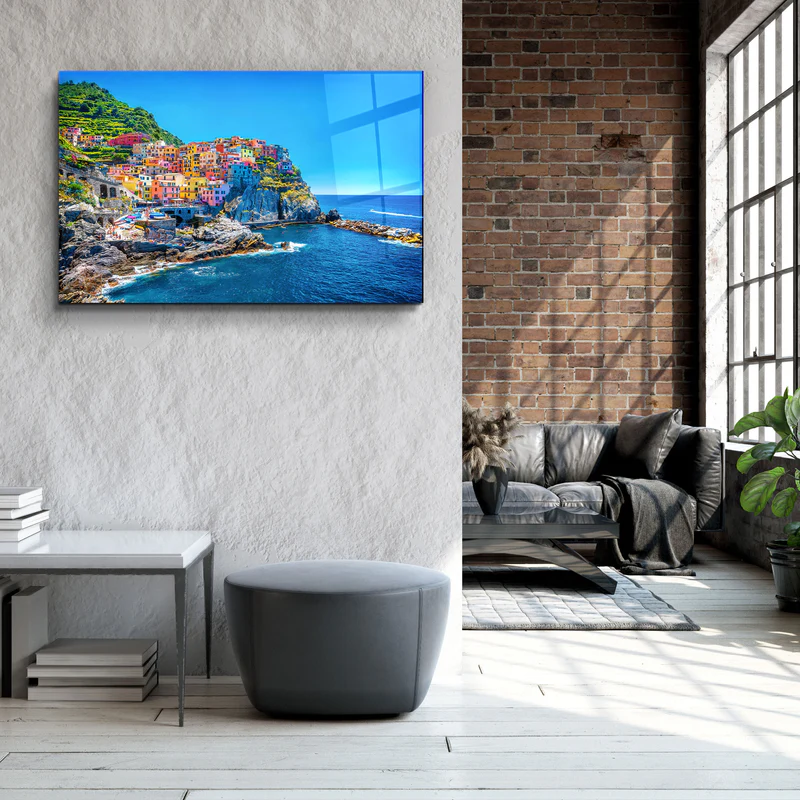 ・"Cinque Terre Italy"・Glass Wall Art - Image 3