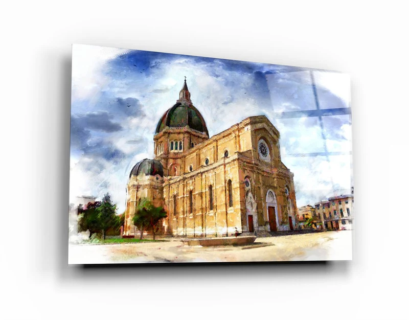 ・"Historical building"・Glass Wall Art