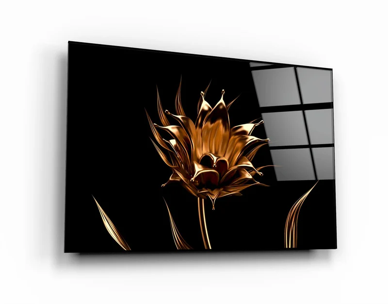 ・"Smooth Flower"・Glass Wall Art