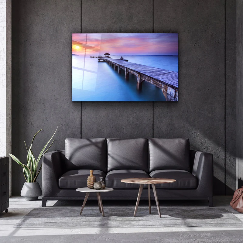 ・"Pier 3"・Glass Wall Art - Image 2