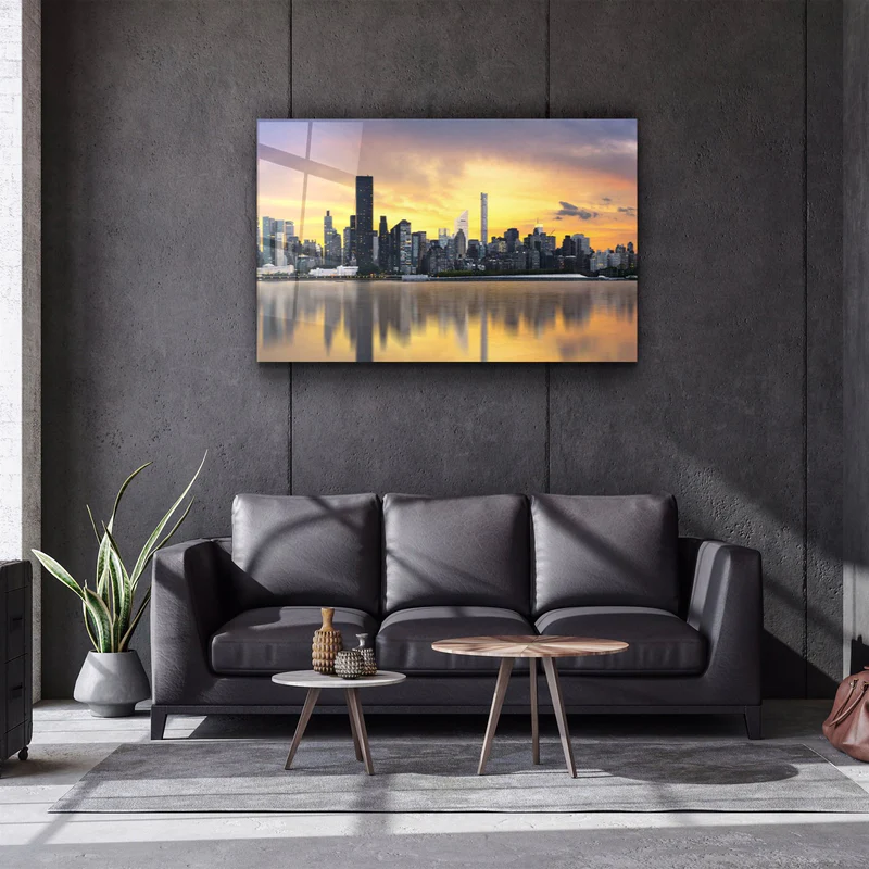 ・"Downtown"・Glass Wall Art - Image 2