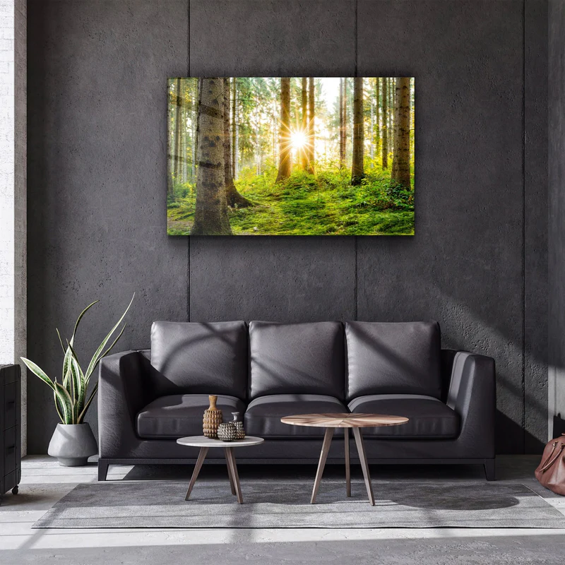 ・"The Forest"・Glass Wall Art - Image 2