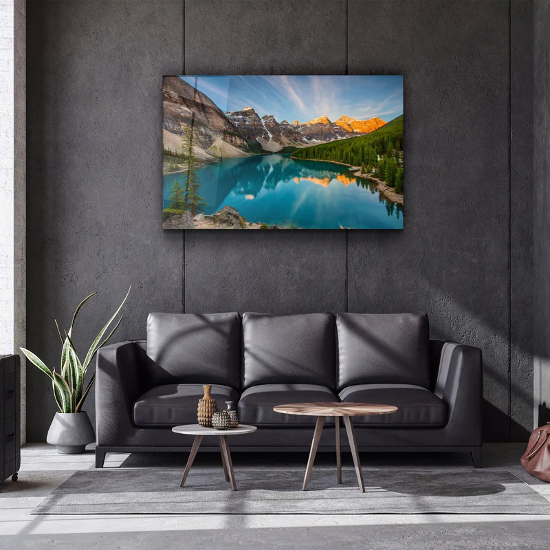 ・"Lake"・Glass Wall Art - Image 2