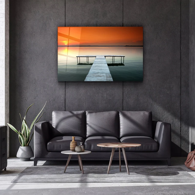 ・"Pier 7"・Glass Wall Art - Image 2