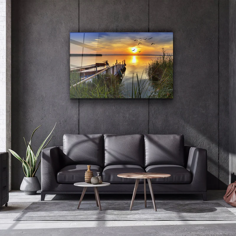 ・"Sunset"・Glass Wall Art - Image 2