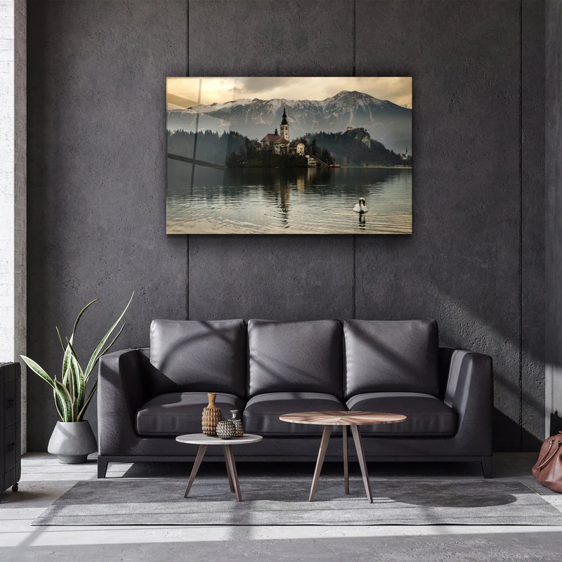 ・"Lake"・Glass Wall Art - Image 2