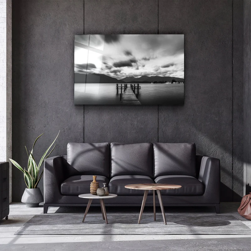 ・"Scaffolding"・Glass Wall Art - Image 2
