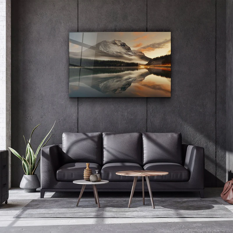 ・"Huge Mountain"・Glass Wall Art - Image 2