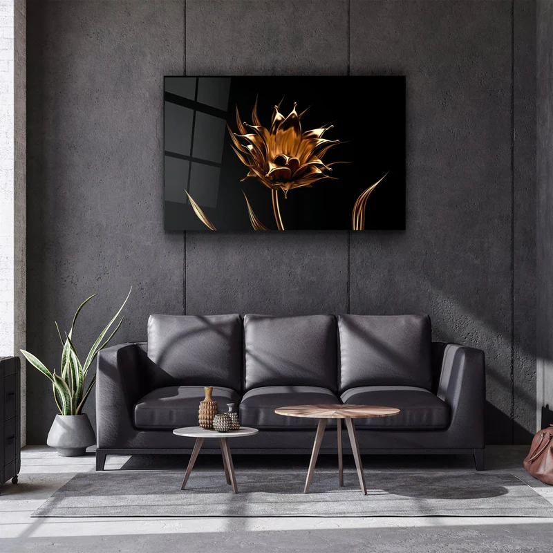 ・"Smooth Flower"・Glass Wall Art - Image 2