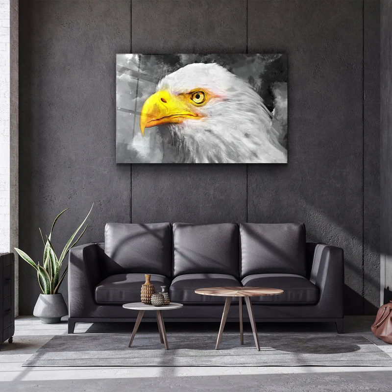 ・"Mountain Eagle"・Glass Wall Art - Image 2
