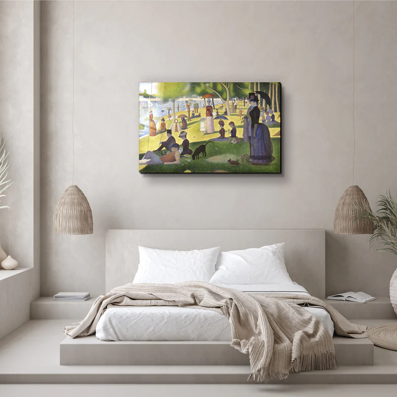 ・"A Sunday on La Grande Jatte (1884) by Georges Seurat"・Glass Wall Art - Image 3