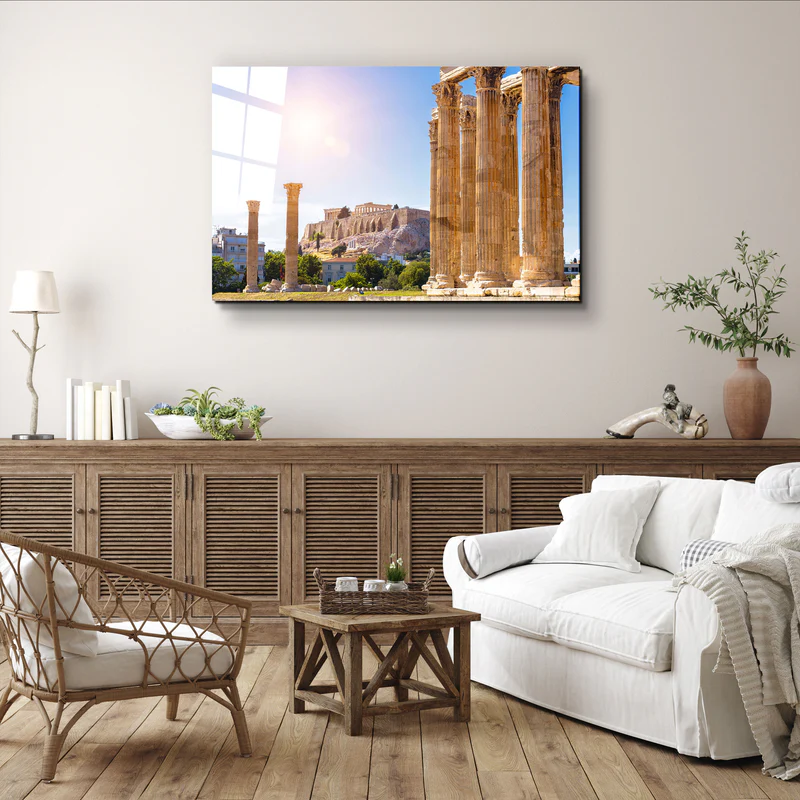 ・"Ancient City - Athens"・Glass Wall Art - Image 2
