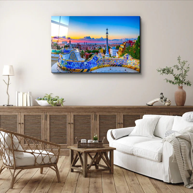 ・"Barcelona"・Glass Wall Art - Image 2