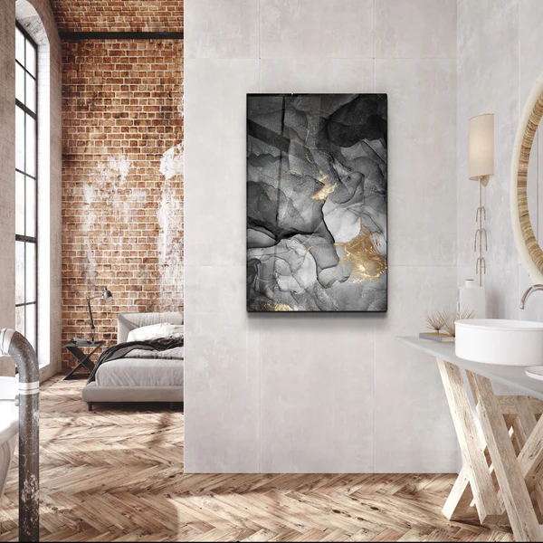 ・"Wave Pattern"・Glass Wall Art
