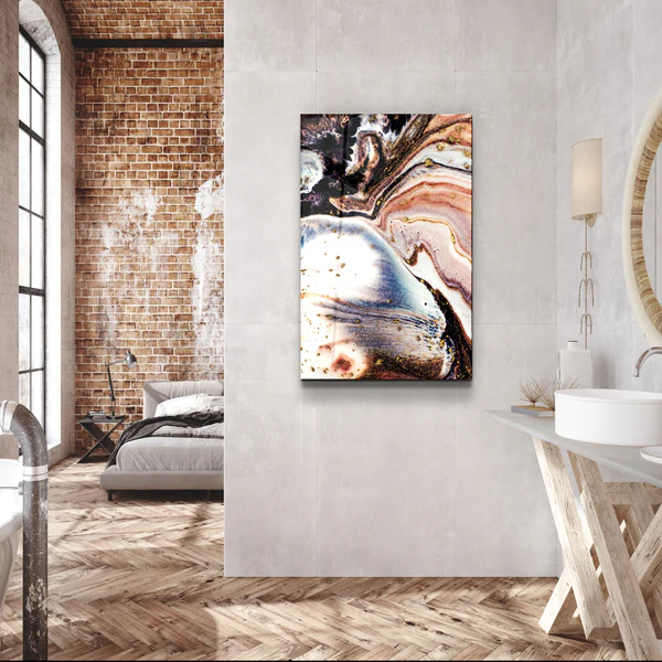 ・"Marble Pattern"・Glass Wall Art - Image 3