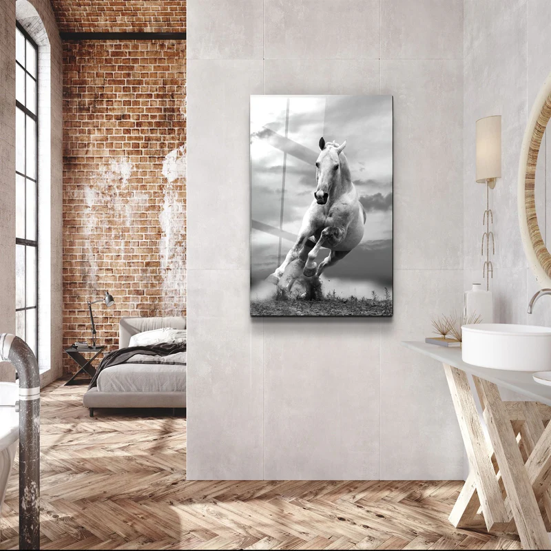 ・"Running Horse"・Glass Wall Art - Image 3