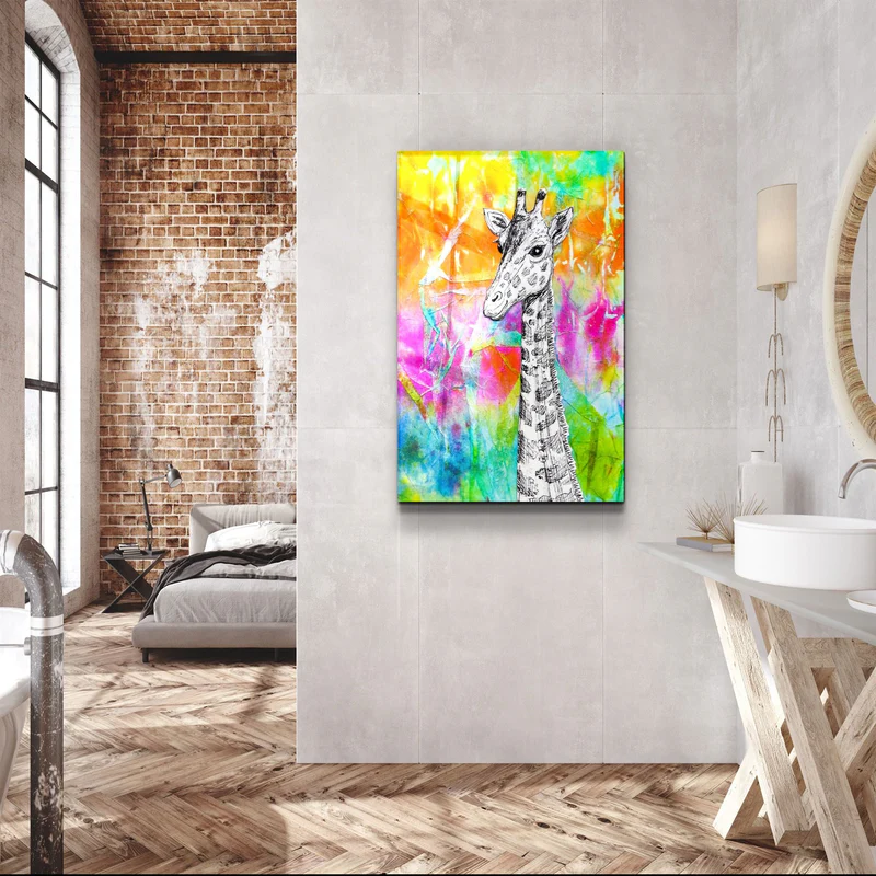 ・"Giraffe"・Glass Wall Art - Image 2