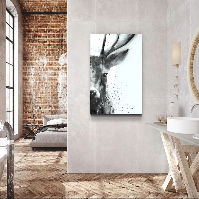 ・"Deer"・Glass Wall Art - Image 2