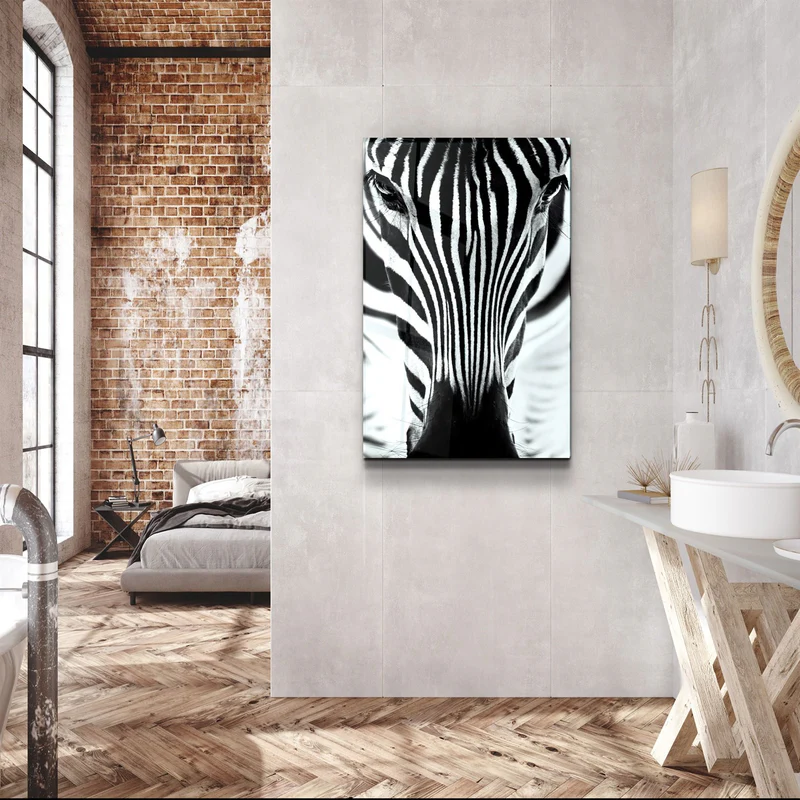 ・"Zebra V2"・Glass Wall Art - Image 3
