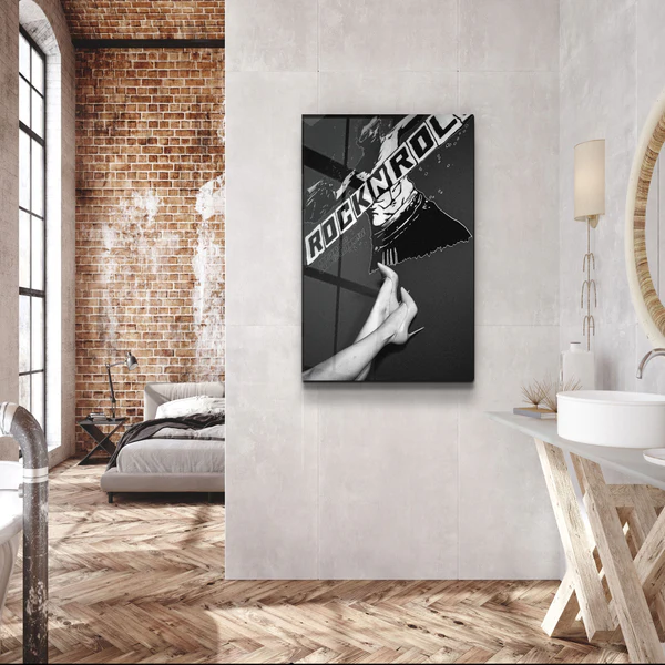 ・"Rock n Roll"・Designer's Collection Glass Wall Art - Image 3