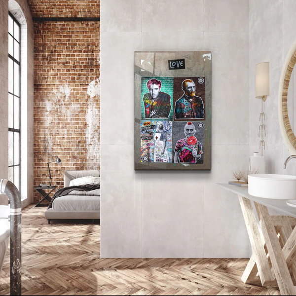 ・"Besties for the Resties"・Designer's Collection Glass Wall Art - Image 3