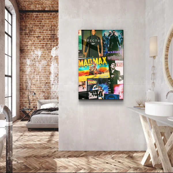 ・"Movie Posters"・Designer's Collection Glass Wall Art - Image 3