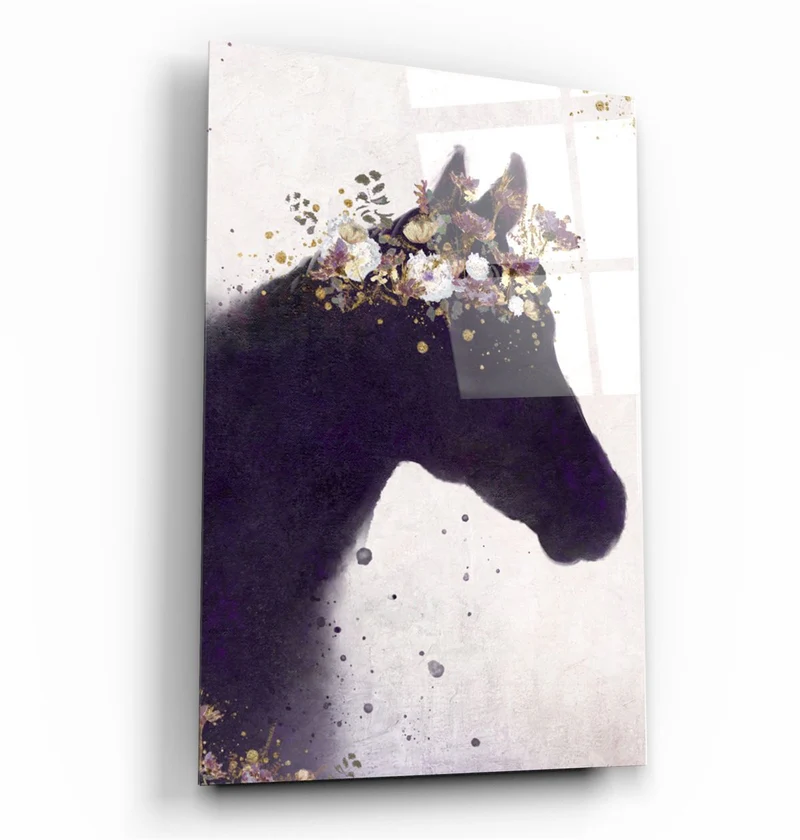 ・"Horse"・Glass Wall Art