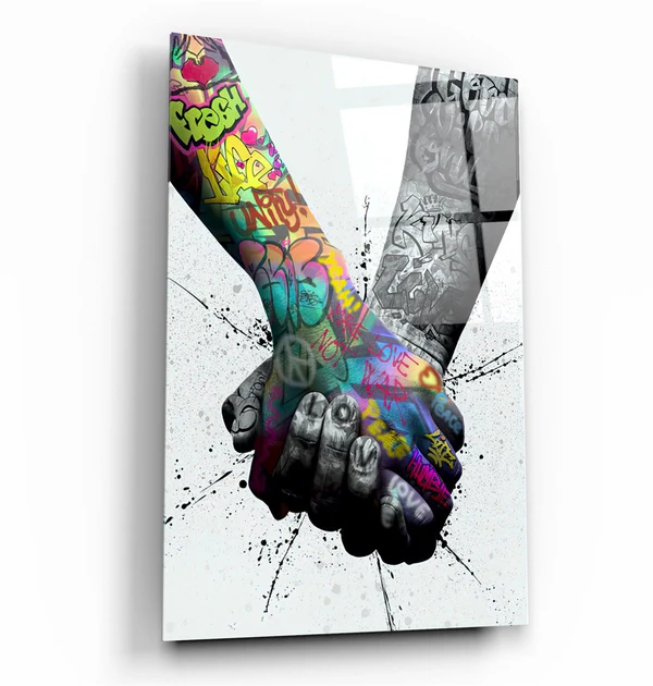 "Handhold"・Glass Wall Art
