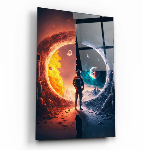 ・"Lost Rabbits"・Secret World Collection Glass Wall Art