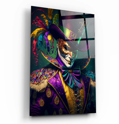 ・"Joker"・Secret World Collection Glass Wall Art