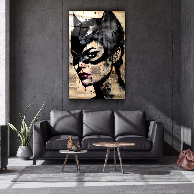 ・"Cat Redesigned"・Designer's Collection Glass Wall Art - Image 2