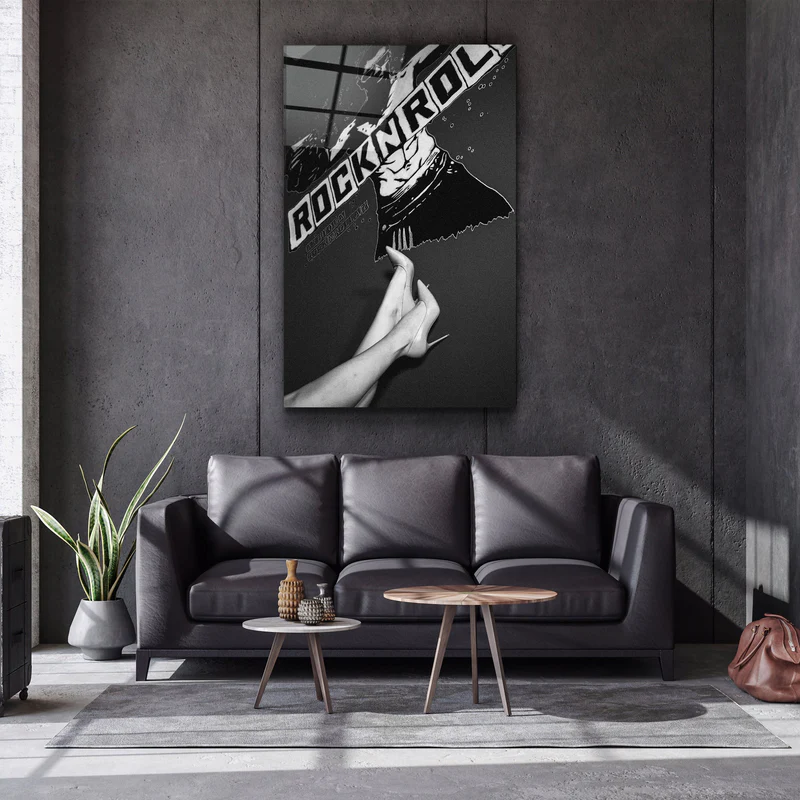 ・"Rock n Roll"・Designer's Collection Glass Wall Art - Image 2