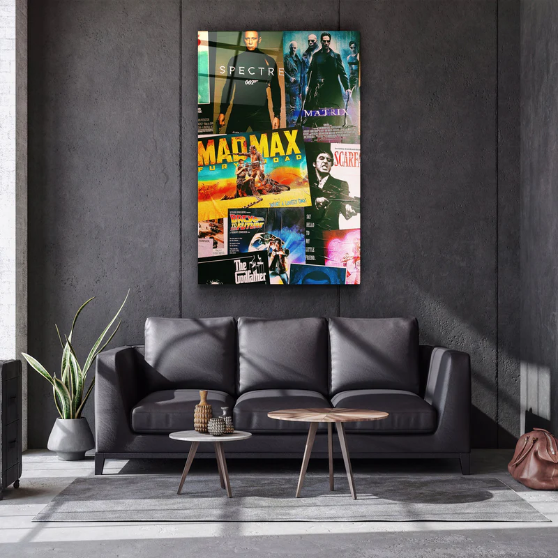 ・"Movie Posters"・Designer's Collection Glass Wall Art - Image 2