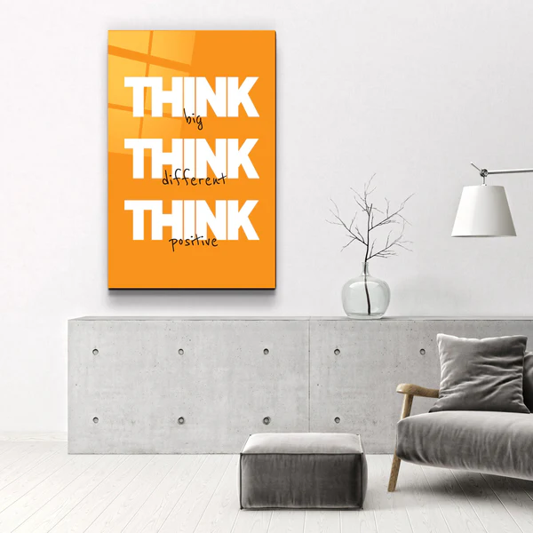 Think Big | Motivational Glass Wall Art - Image 3