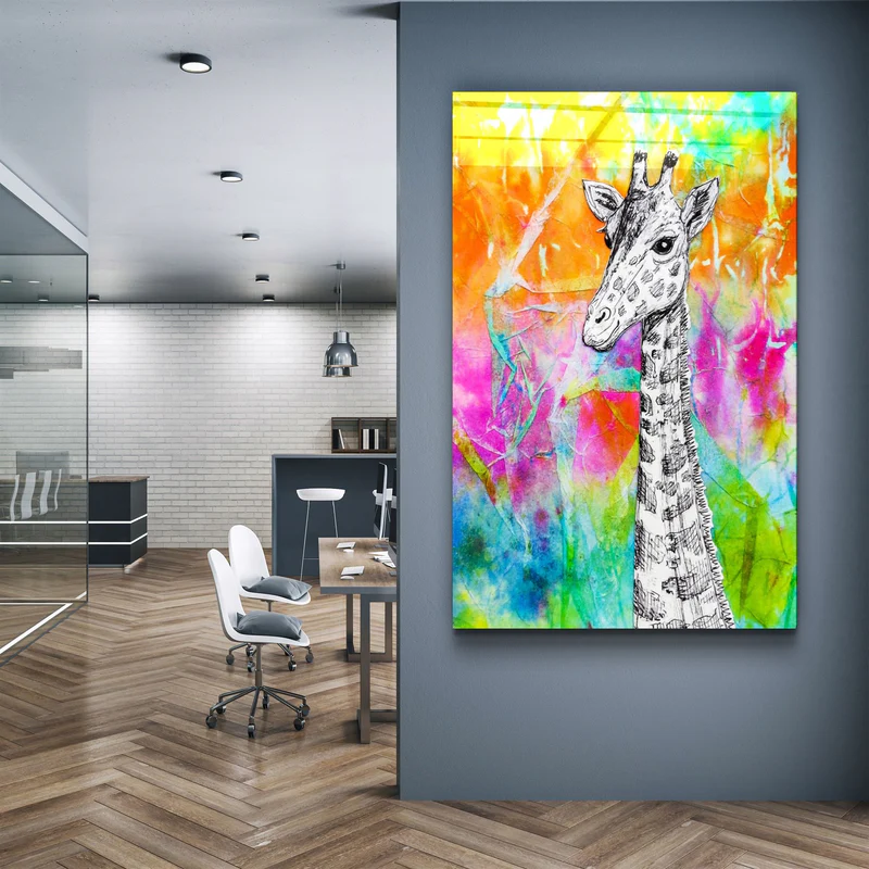 ・"Giraffe"・Glass Wall Art - Image 3