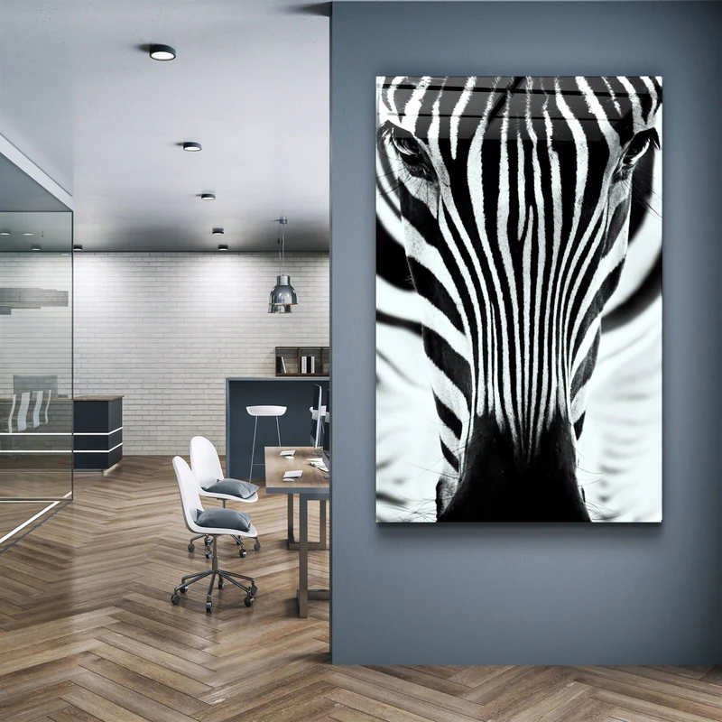 ・"Zebra V2"・Glass Wall Art - Image 2