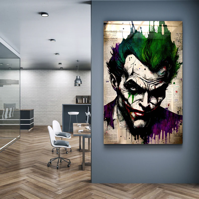 ・"Joker Redesigned"・Designer's Collection Glass Wall Art - Image 3