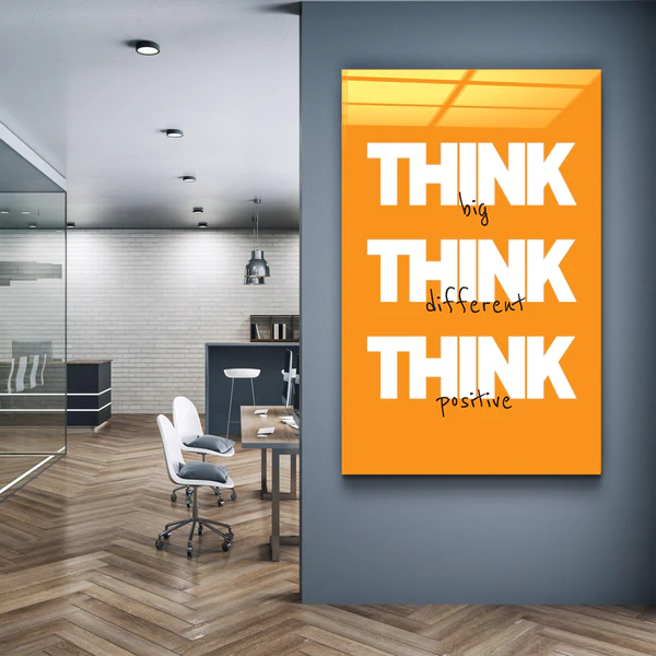 Think Big | Motivational Glass Wall Art - Image 2