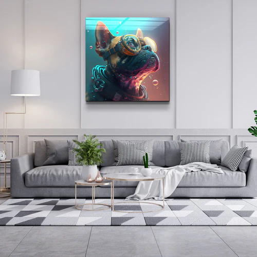 ."Gatekeeper". Secret World Collection Glass Wall Art - Image 3