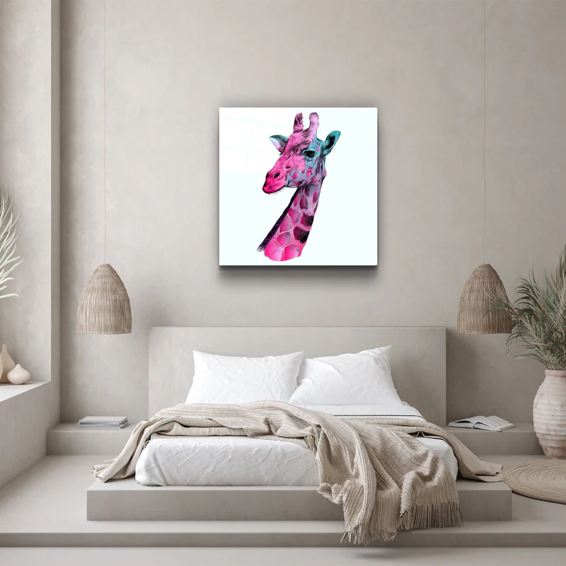 ・"Giraffe"・Glass Wall Art - Image 3