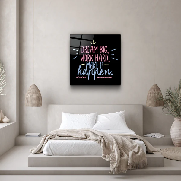・"Make It Happen"・Glass Wall Art - Image 2