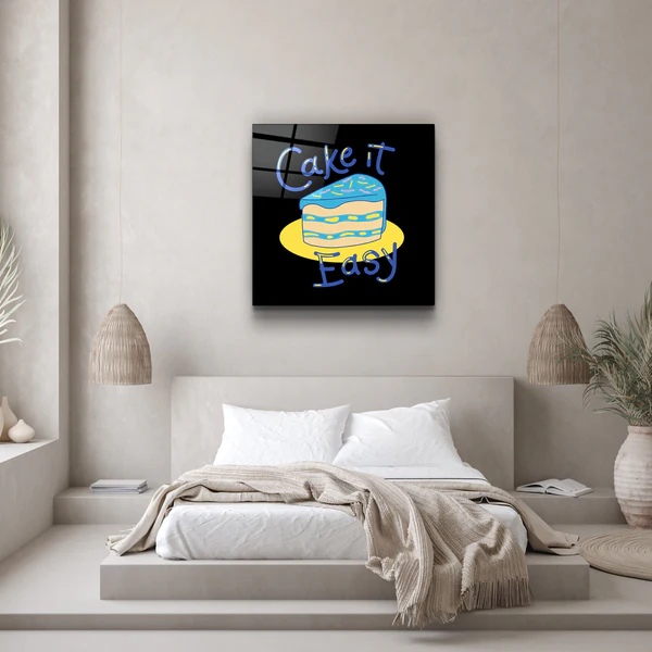 ・"Cake it Easy"・Glass Wall Art - Image 2