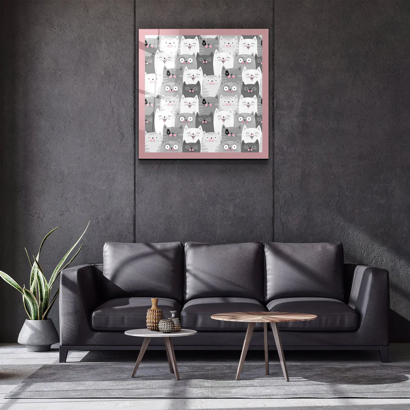 ・"Cats"・Glass Wall Art - Image 2