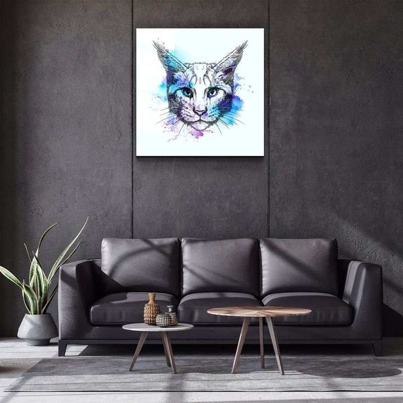 ・"Cat"・Glass Wall Art - Image 2