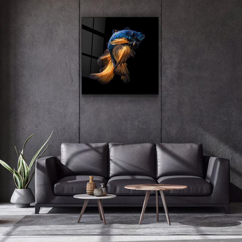・"Betta Fish"・Glass Wall Art - Image 2