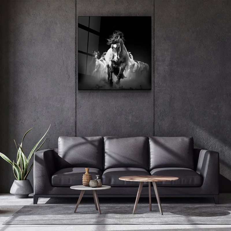 ・"Running Horse"・Glass Wall Art - Image 2