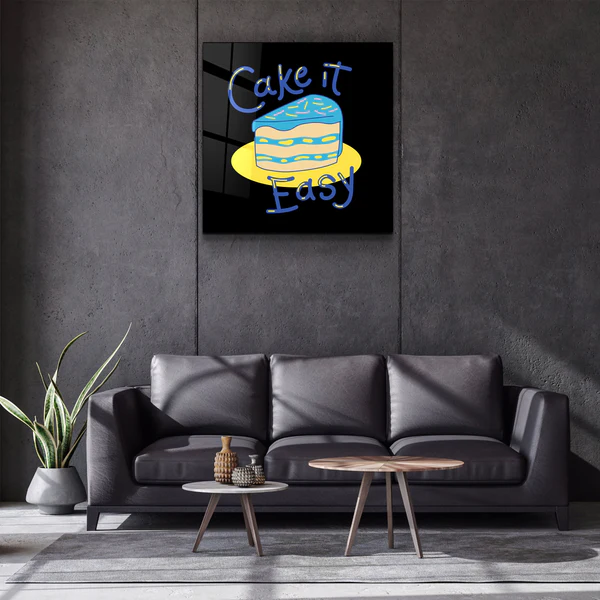 ・"Cake it Easy"・Glass Wall Art - Image 3